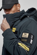 Оптом Куртка мужская зимняя с капюшоном молодежная темно-синего цвета 88905TS в Екатеринбурге, фото 12