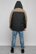 Оптом Куртка мужская зимняя с капюшоном молодежная черного цвета 88906Ch в Екатеринбурге, фото 19