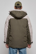 Оптом Куртка мужская зимняя с капюшоном молодежная цвета хаки 88906Kh в Екатеринбурге, фото 20
