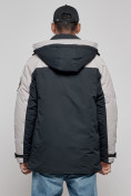 Оптом Куртка мужская зимняя с капюшоном молодежная темно-синего цвета 88906TS в Екатеринбурге, фото 4