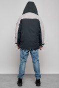 Оптом Куртка мужская зимняя с капюшоном молодежная темно-синего цвета 88906TS в Екатеринбурге, фото 5