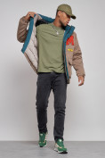 Оптом Куртка мужская зимняя с капюшоном молодежная коричневого цвета 88915K, фото 11