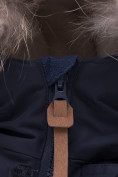 Оптом Куртка парка зимняя подростковая для мальчика темно-синего цвета 8931TS в Воронеже, фото 8