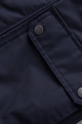 Оптом Куртка парка зимняя подростковая для мальчика темно-синего цвета 8931TS, фото 10