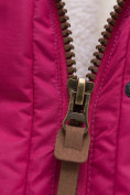 Оптом Куртка парка зимняя подростковая для девочки малинового цвета 8934M в Казани, фото 10