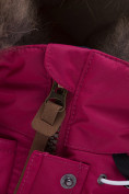 Оптом Куртка парка зимняя подростковая для девочки малинового цвета 8934M в Сочи, фото 15