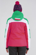 Оптом Женский зимний горнолыжный костюм розового цвета 019601R в Перми, фото 3