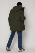 Оптом Спортивная молодежная куртка удлиненная мужская цвета хаки 90017Kh в Казани, фото 17