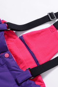 Оптом Горнолыжный костюм Valianly для девочки темно-фиолетового цвета 90081TF в Перми, фото 16