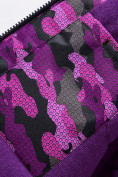 Оптом Горнолыжный костюм Valianly для девочки темно-фиолетового цвета 9016TF, фото 7