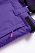 Оптом Горнолыжный костюм Valianly для девочки темно-фиолетового цвета 9018TF, фото 8