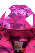 Оптом Горнолыжный костюм Valianly для девочки малинового цвета 9018M в Перми, фото 7