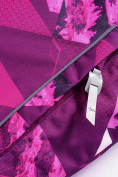 Оптом Горнолыжный костюм Valianly для девочки малинового цвета 9018M, фото 10