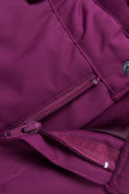 Оптом Горнолыжный костюм для девочки Valianly малинового цвета 9022M в Сочи, фото 18