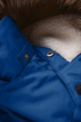 Оптом Парка зимняя для мальчика Valianly синего цвета 9041S, фото 13