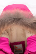 Оптом Парка зимняя Valianly для девочки розового цвета 9042R в Казани, фото 4