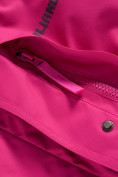 Оптом Парка зимняя Valianly для девочки розового цвета 9042R в Казани, фото 13