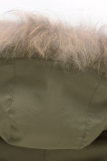 Оптом Парка зимняя Valianly для мальчика хаки цвета 90431Kh в Оренбурге, фото 5