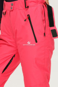 Оптом Брюки горнолыжные женские розового цвета 906R, фото 7