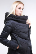 Оптом Куртка зимняя женская классическая черного цвета 9102_01Ch в Перми, фото 2