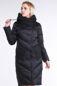 Оптом Куртка зимняя женская классическая черного цвета 9102_01Ch, фото 4
