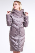 Оптом Куртка зимняя женская классическая бежевого цвета 9102_12B, фото 3