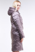 Оптом Куртка зимняя женская классическая бежевого цвета 9102_12B, фото 4