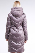 Оптом Куртка зимняя женская классическая бежевого цвета 9102_12B, фото 5