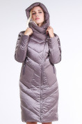 Оптом Куртка зимняя женская классическая бежевого цвета 9102_12B в Омске, фото 6