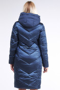 Оптом Куртка зимняя женская классическая темно-синего цвета 9102_22TS, фото 4