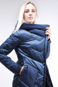 Оптом Куртка зимняя женская классическая темно-синего цвета 9102_22TS в Воронеже, фото 6