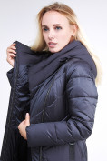 Оптом Куртка зимняя женская классическая темно-серого цвета 9102_29TС, фото 8