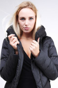 Оптом Куртка зимняя женская классическая черного цвета 9102_01Ch в Новосибирске