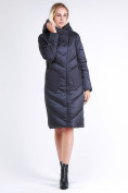 Оптом Куртка зимняя женская классическая темно-серого цвета 9102_29TС в Самаре