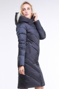 Оптом Куртка зимняя женская классическая темно-серого цвета 9102_29TС, фото 4