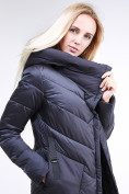 Оптом Куртка зимняя женская классическая темно-серого цвета 9102_29TС, фото 7