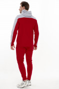 Оптом Спортивный костюм трикотажный красного цвета 9122Kr в Перми, фото 4