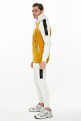 Оптом Спортивный костюм трикотажный горчичного цвета 9130G в Перми, фото 3