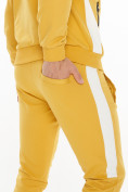 Оптом Спортивный костюм трикотажный горчичного цвета 9149G, фото 11
