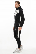 Оптом Спортивный костюм трикотажный черного цвета 9149Ch в Казани, фото 3