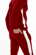 Оптом Спортивный костюм трикотажный красного цвета 9149Kr в Екатеринбурге, фото 9