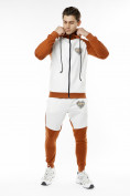 Оптом Спортивный костюм трикотажный коричневого цвета 9150K в Перми
