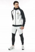 Оптом Спортивный костюм трикотажный темно-серого цвета 9150TC в Перми, фото 2
