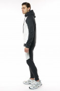 Оптом Спортивный костюм трикотажный темно-серого цвета 9150TC в Перми, фото 3