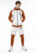 Оптом Спортивный костюм трикотажный коричневого цвета 9150K, фото 5