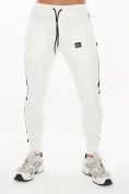 Оптом Трикотажный спортивный костюм белого цвета 9152Bl, фото 6