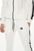 Оптом Трикотажный спортивный костюм белого цвета 9152Bl, фото 7