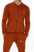 Оптом Трикотажный спортивный костюм оранжевого цвета 9152O, фото 7