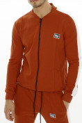Оптом Трикотажный спортивный костюм оранжевого цвета 9152O, фото 8