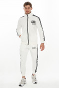 Оптом Спортивный костюм трикотажный белого цвета 9153Bl в Перми, фото 2